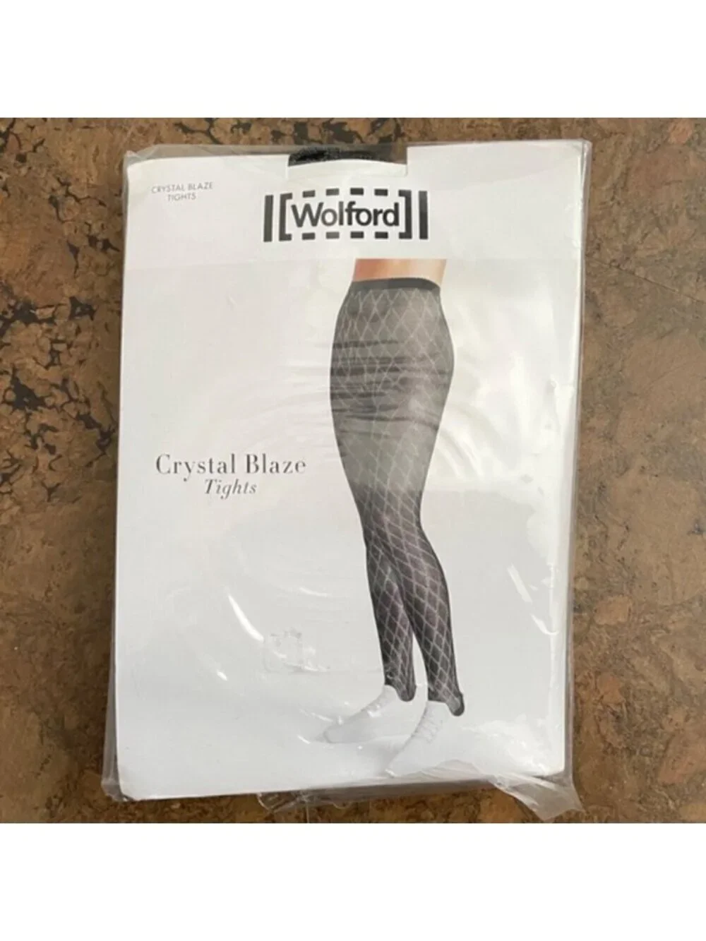 Wolford Black Silver Crystal Blaze Tights Pantyhose - XS, BNIP